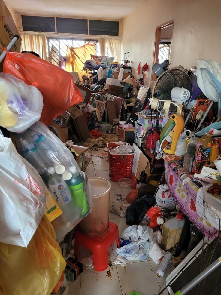 HDB Estate cleanout after hoarding clearance